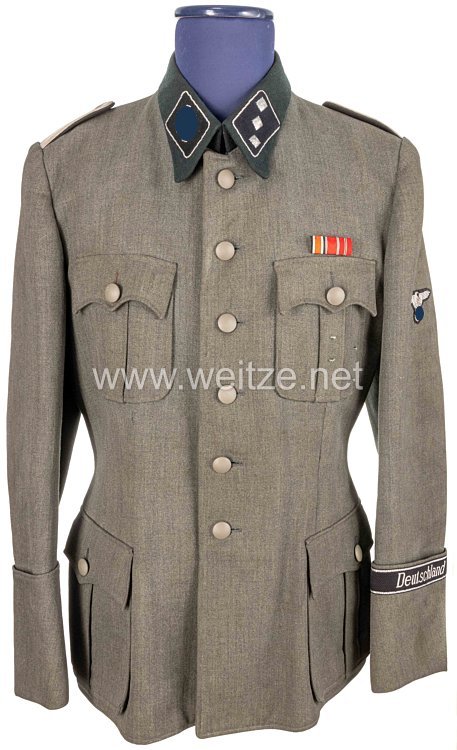 Waffen-SS Feldbluse eines SS-Untersturmführer im SS-Panzergrenadier Regiment "Deutschland " Bild 2