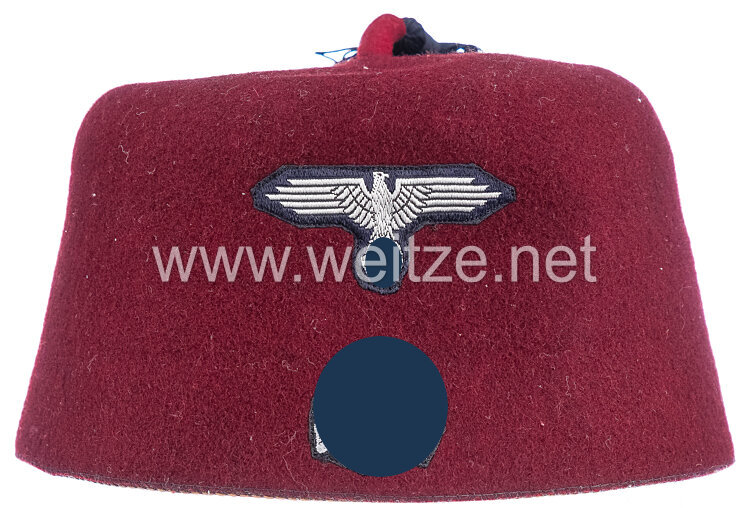 Waffen-SS roter Fez für moslemische Freiwillige der Div. "Prinz Eugen", bzw. "Handschar" Bild 2