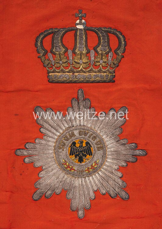 Preußen Fanfarentuch des Leibgarde-Husaren-Regiments Bild 2